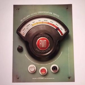 BVD Underwear Man-Meter "Built For Guys"‎ Vintage Print Ad 2003 Maxim 8.5" x 11"
